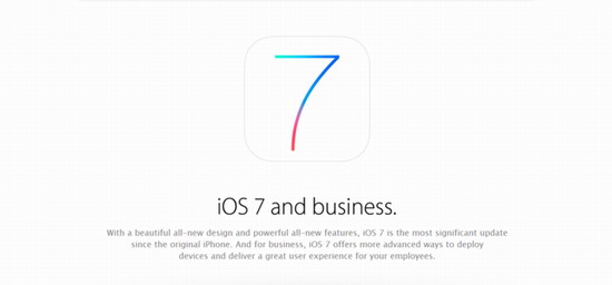 【高清图】苹果野心:iOS7发布一系列针对企业